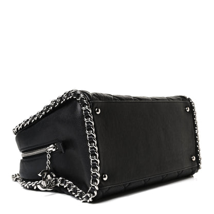Chanel Calfskin Chain Around Bowler Black 3 of 16