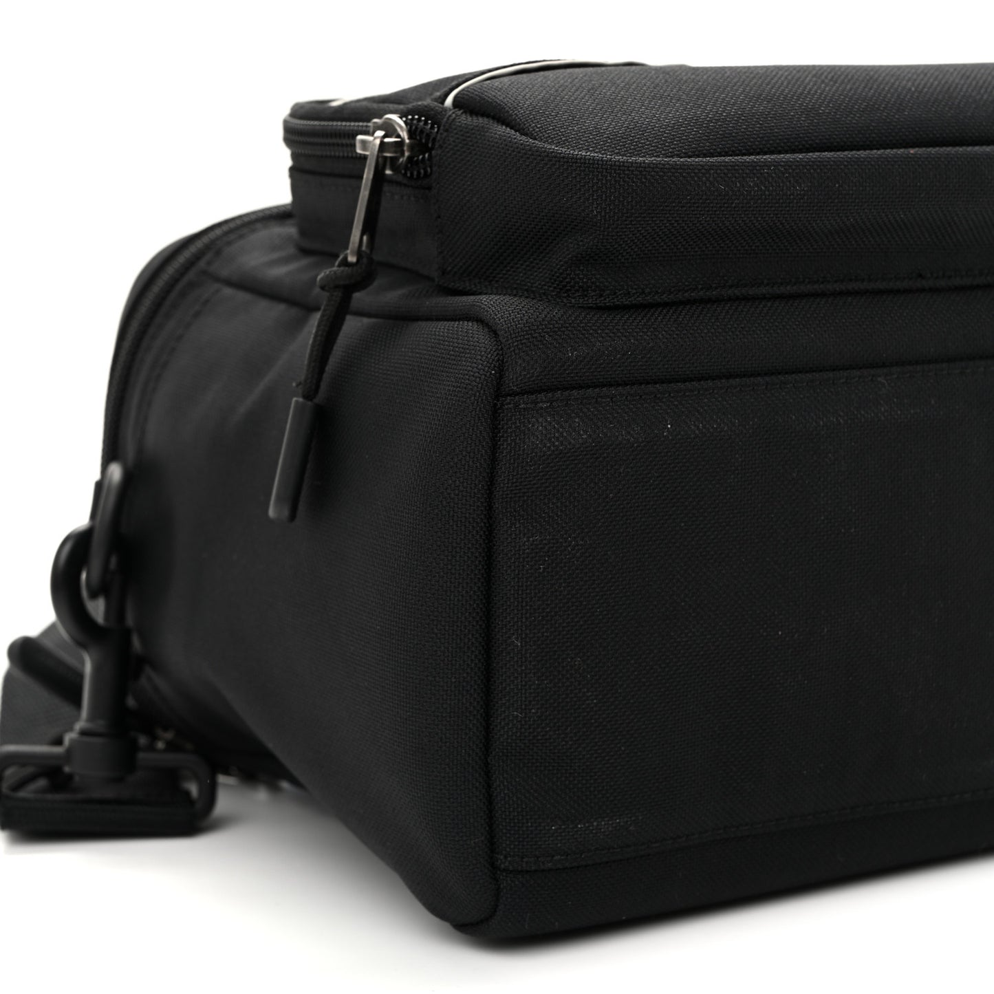 Nylon Logo Sport Camera Bag Black