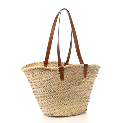 Celine Raffia Calfskin Triomphe Medium Panier Tan 3 of 9