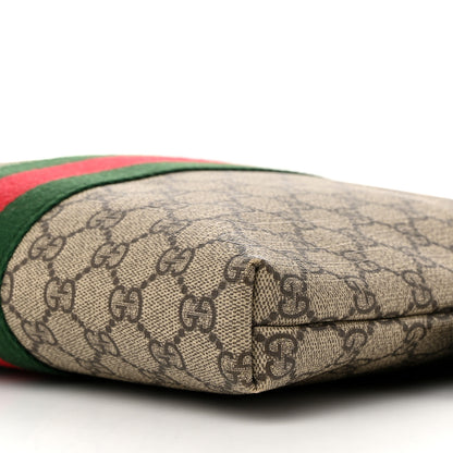 Gucci GG Supreme Monogram Web Messenger Bag Black 10 of 14