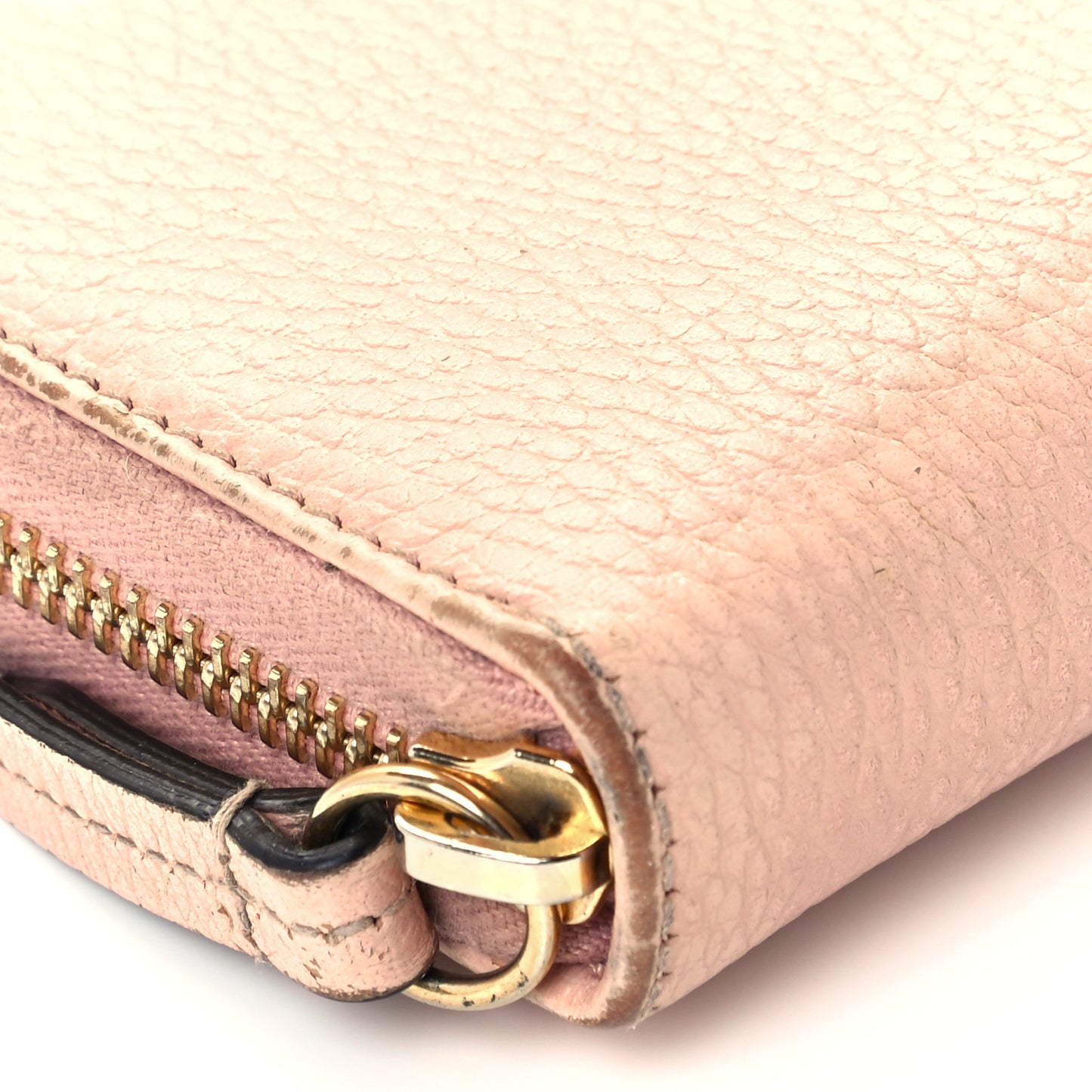 Dollar Calfskin GG Marmont Zip Around Wallet Perfect Pink