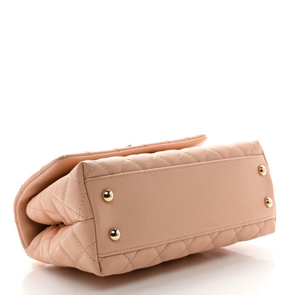 Chanel Caviar Quilted Mini Coco Handle Flap Light Pink 4 of 10