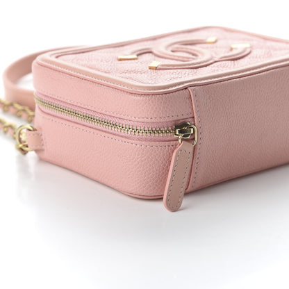Chanel Caviar Quilted Filigree Vanity Clutch With Chain Pink 6 of 11