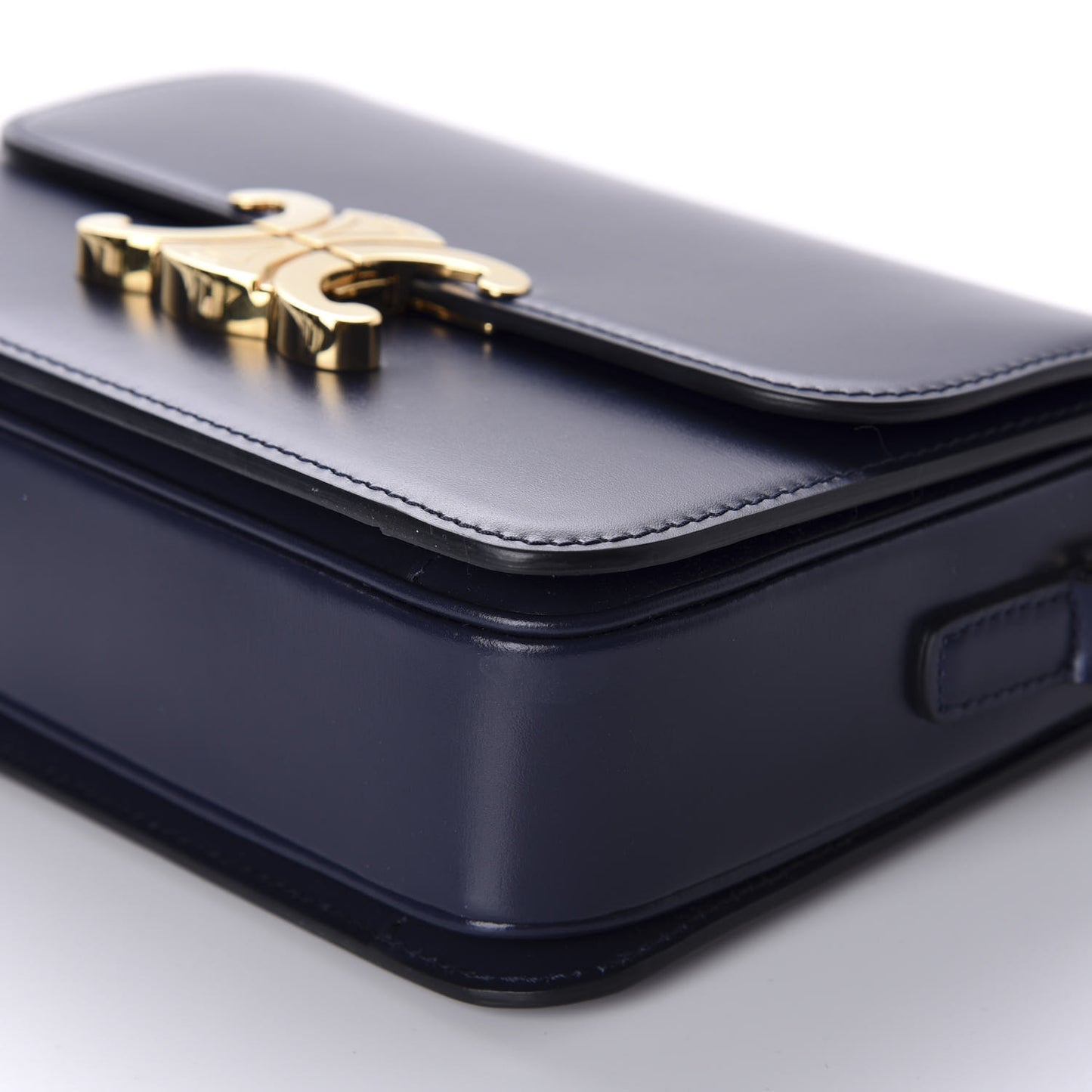 Shiny Calfskin Teen Triomphe Dark Blue