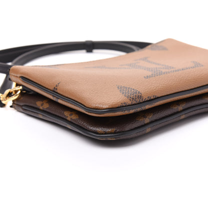Louis Vuitton Reverse Monogram Giant Double Zip Pochette 7 of 8
