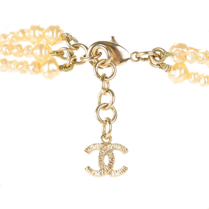 Chanel Irregular Pearl CC Multi Strand Necklace Gold 3 of 5