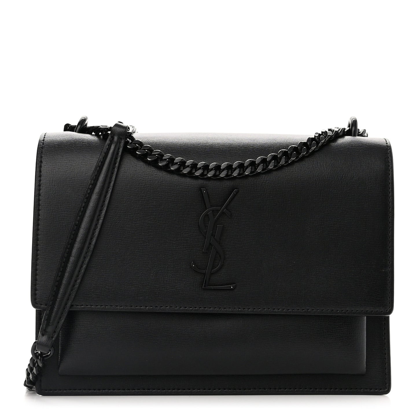 Calfskin Medium Monogram Monochrome Sunset Black