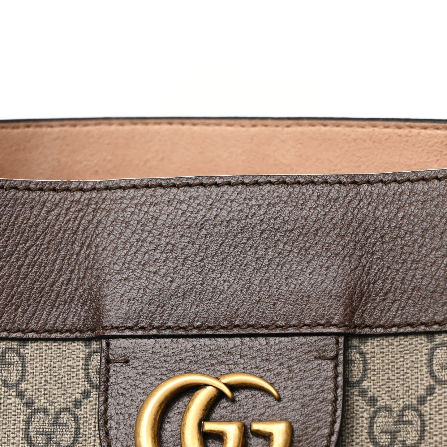 GG Supreme Monogram Web Large Ophidia Vertical Shopping Tote Brown