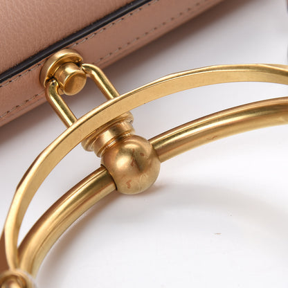 Chloe Calfskin Small Nile Bracelet Minaudiere Bag Biscotti Beige 9 of 11