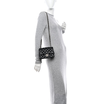 Chanel Lambskin Quilted Mini Square Flap Black 2 of 12