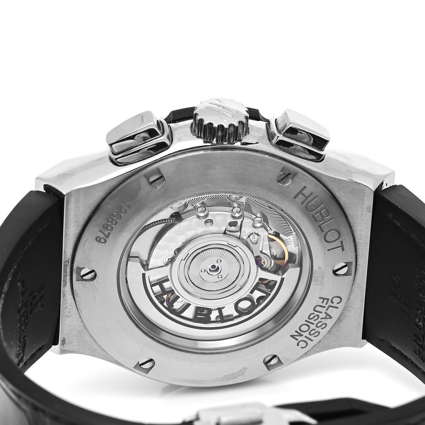 Titanium Alligator 45mm Classic Fusion Aerofusion Chronograph Automatic Watch Black 525.NX.0170.LR