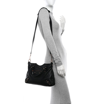 Balenciaga Agneau Giant 12 Rose Gold Hardware Town Black 2 of 11