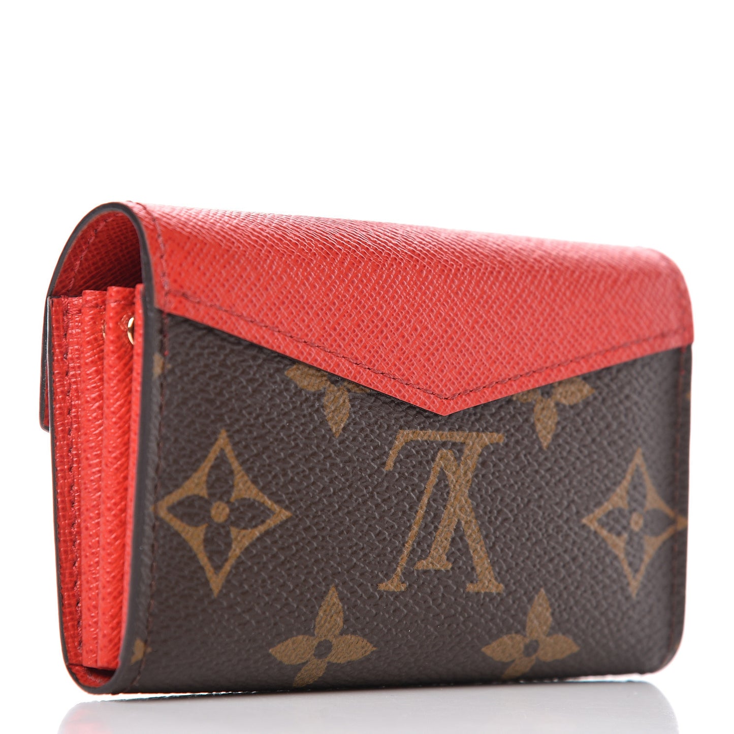 Monogram Sarah Multicartes Coquelicot