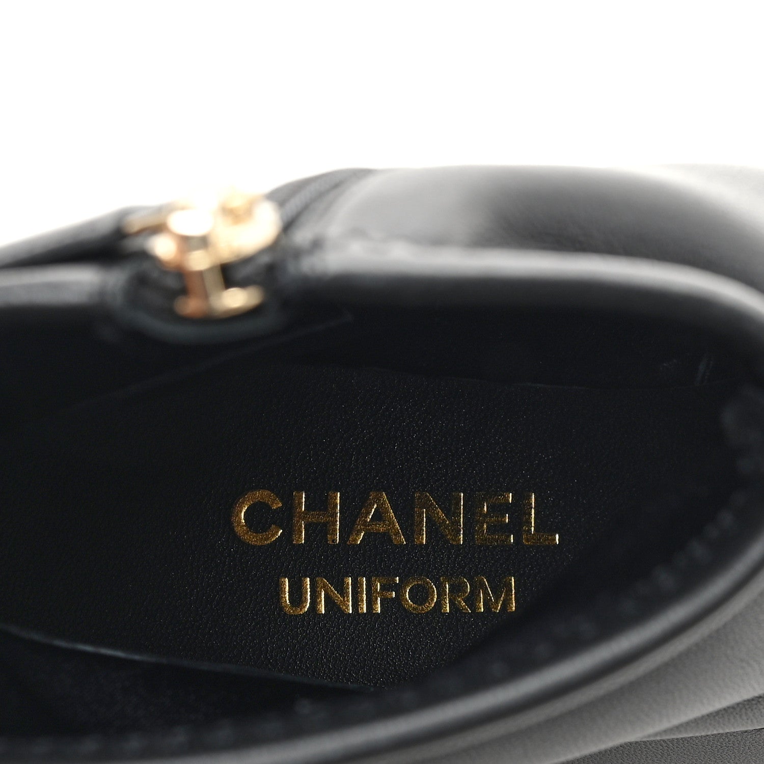 Chanel Stretch Lambskin Cap Toe CC Short Boots 38 Black 8 of 9