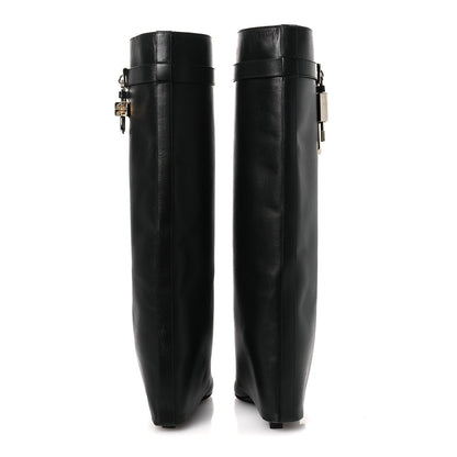 Givenchy Calfskin Shark Lock Pant Boots 37 Black 6 of 15