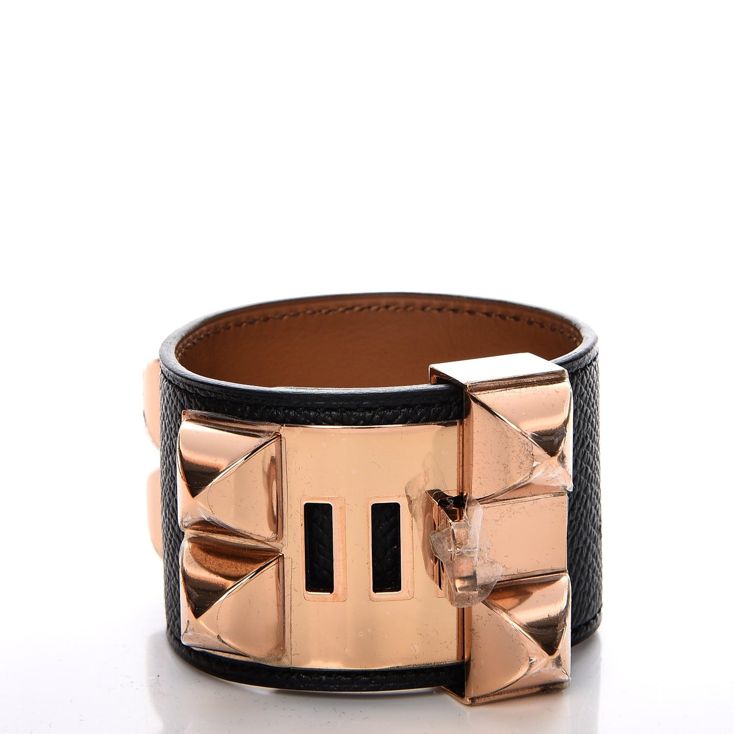 Epsom Collier de Chien CDC Bracelet S Black