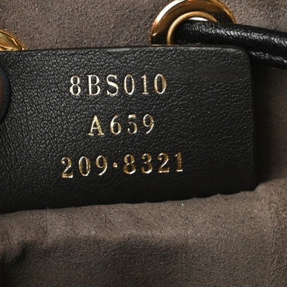 Fendi Vitello Liberty F is Fendi Bi-Color FF 1974 Embossed Mini Mon Tresor Bucket Bag Maya Black 9 of 10