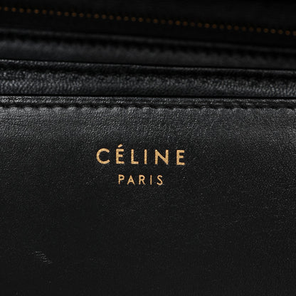 Celine Box Calfskin Pony Hair Leopard Medium Box Flap Black 5 of 6