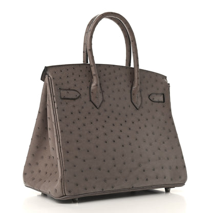 Hermes Ostrich Birkin 30 Gris Tourterelle 3 of 12
