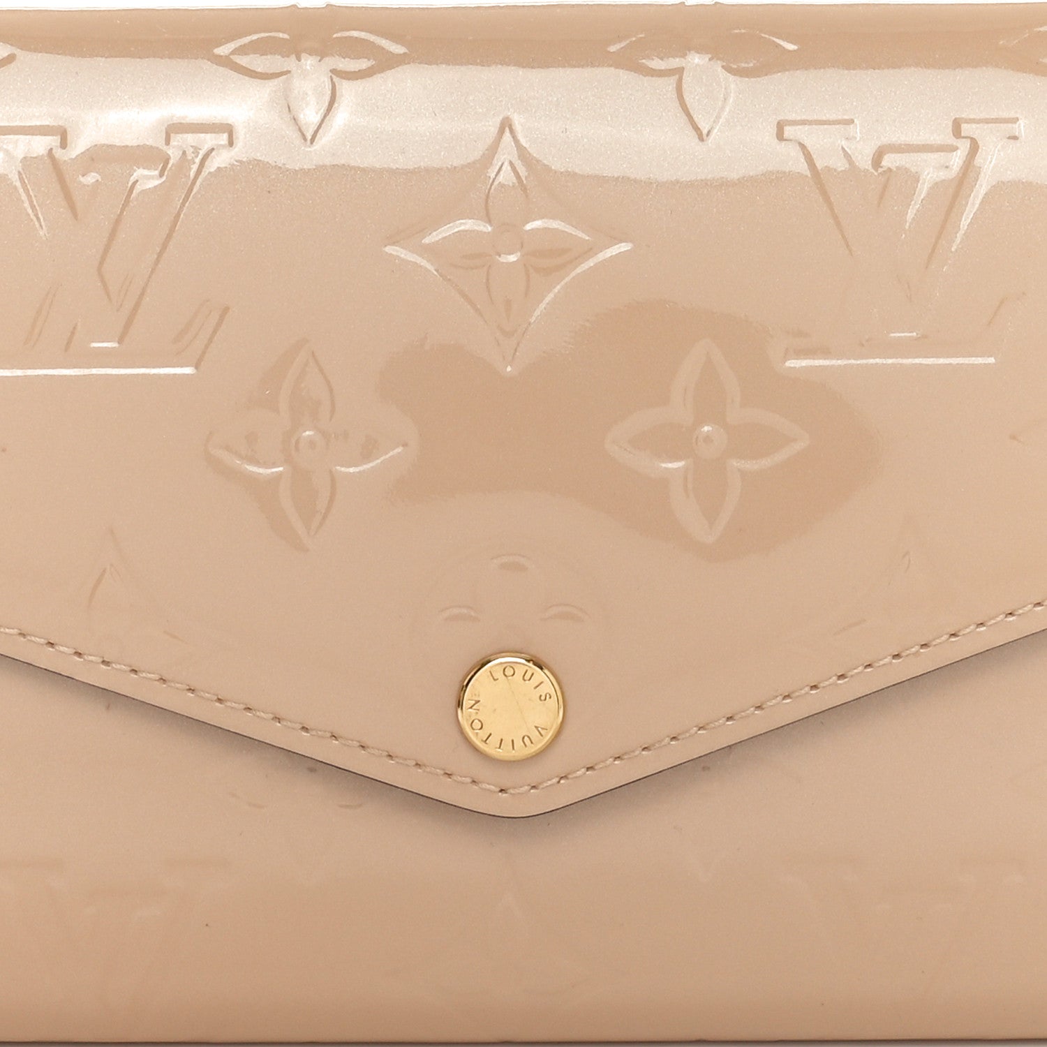 Louis Vuitton Vernis Sarah Wallet NM Dune 7 of 9