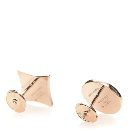 Louis Vuitton 18K Pink Gold Mother of Pearl Color Blossom Star & Sun Stud Earrings 4 of 6