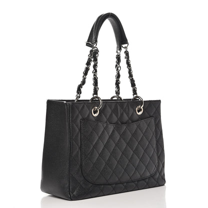 Chanel Caviar Quilted Grand Shopping Tote GST Black 3 of 10