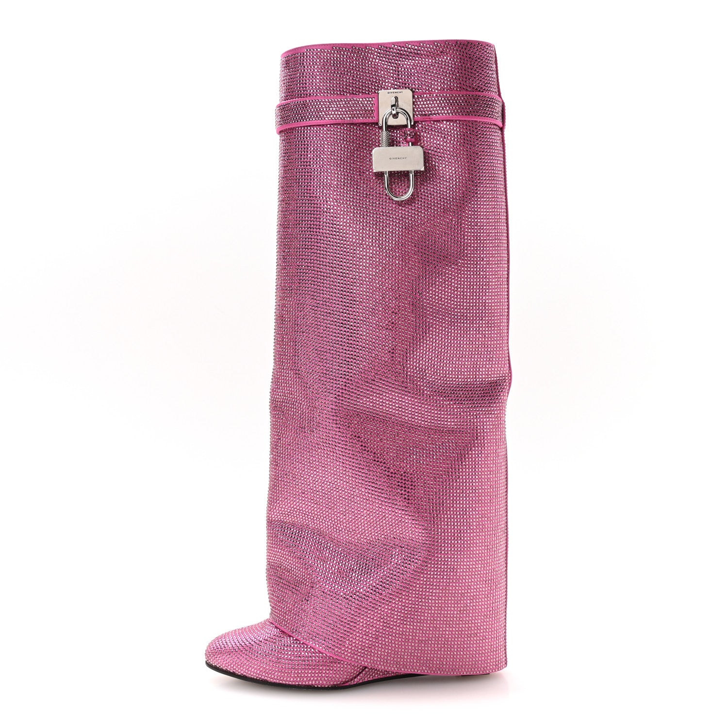 Givenchy Suede Strass Shark Lock Pant Boots 37.5 1 of 8