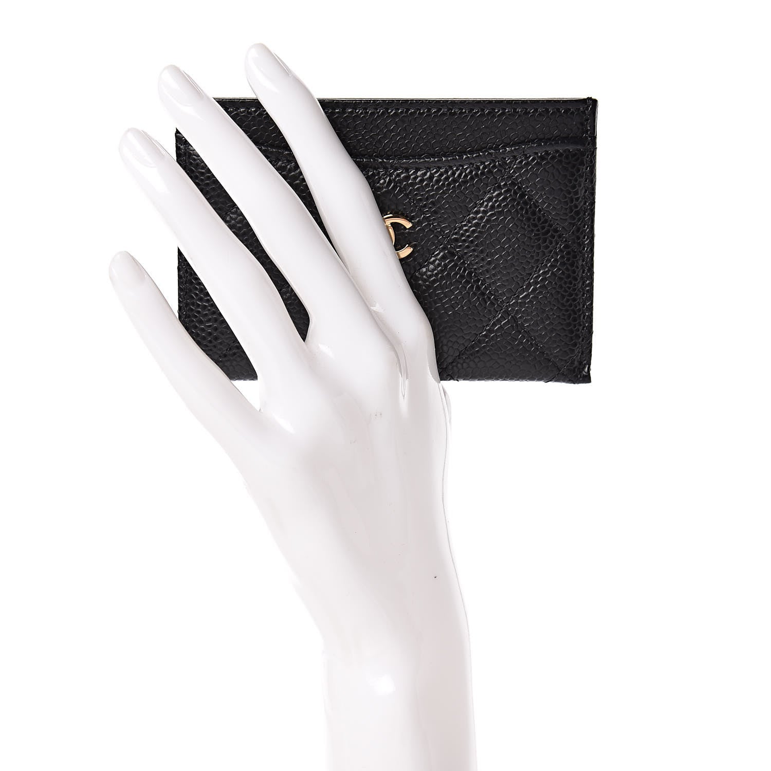 Chanel Caviar Quilted Card Holder Black 2 of 9