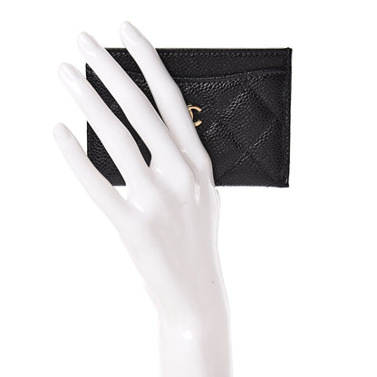Chanel Caviar Quilted Card Holder Black 2 of 9