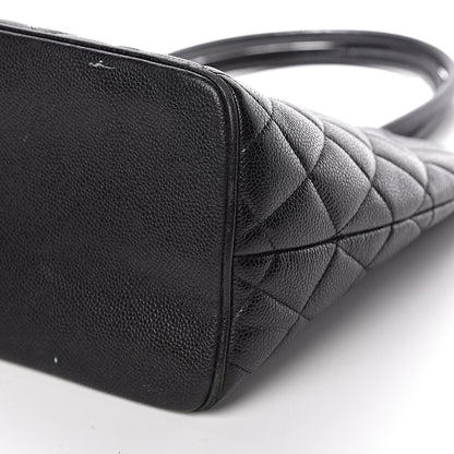 Chanel Caviar Quilted Medallion Tote Black 13 of 14