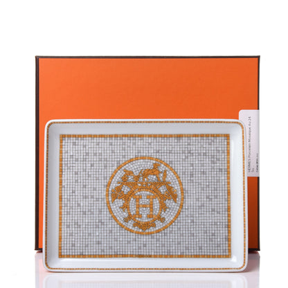 Hermes Porcelain Mosaique au 24 Sushi Plate 8 of 8