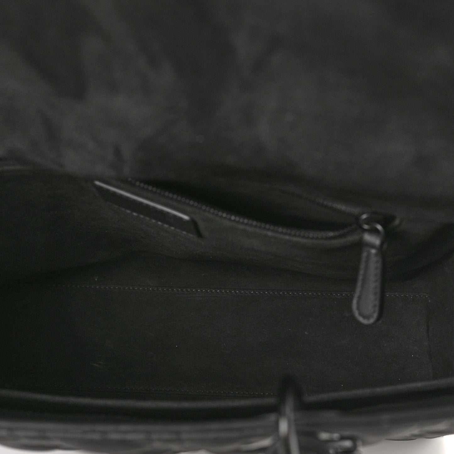 Ultra Matte Calfskin Cannage Large Lady Dior Black