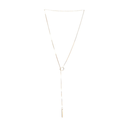 Gucci 18K Yellow Gold 20mm Lariat Necklace 3 of 6