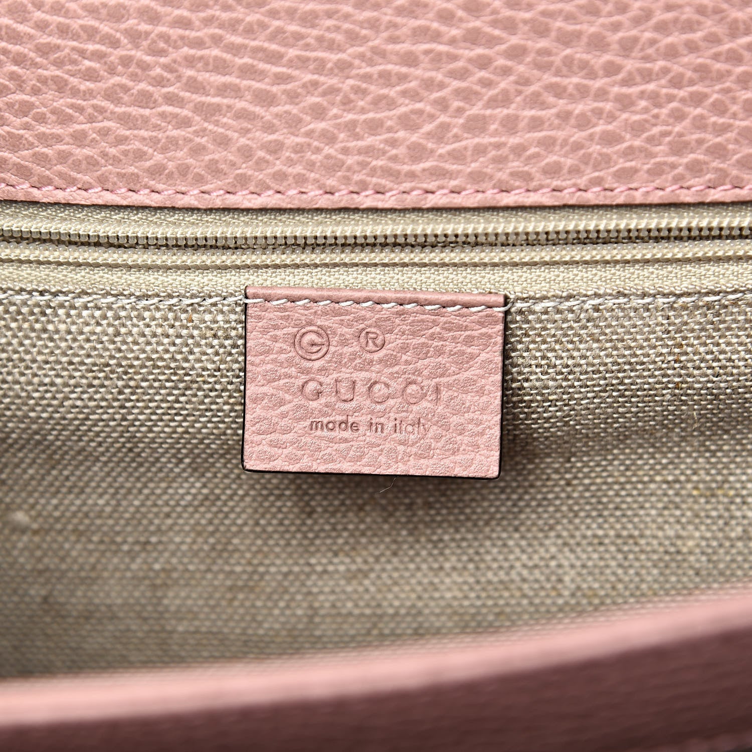 Gucci Dollar Calfskin Interlocking G Shoulder Bag Soft Pink 6 of 10