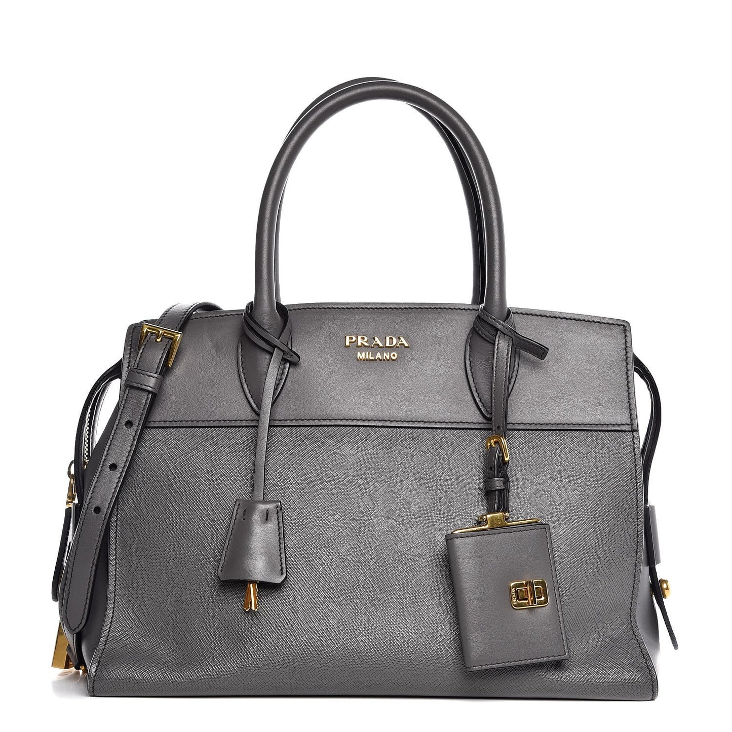 Saffiano City Calf Medium Esplanade Tote Mercurio