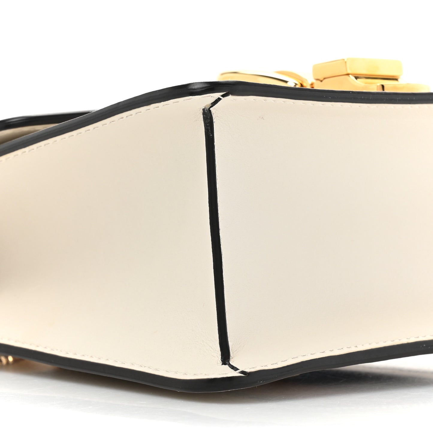 Calfskin Mini Sylvie Chain Shoulder Bag White