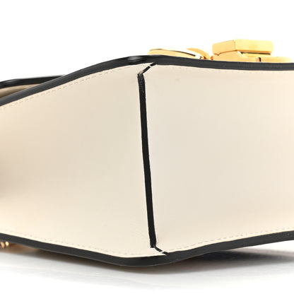 Gucci Calfskin Mini Sylvie Chain Shoulder Bag White 9 of 17