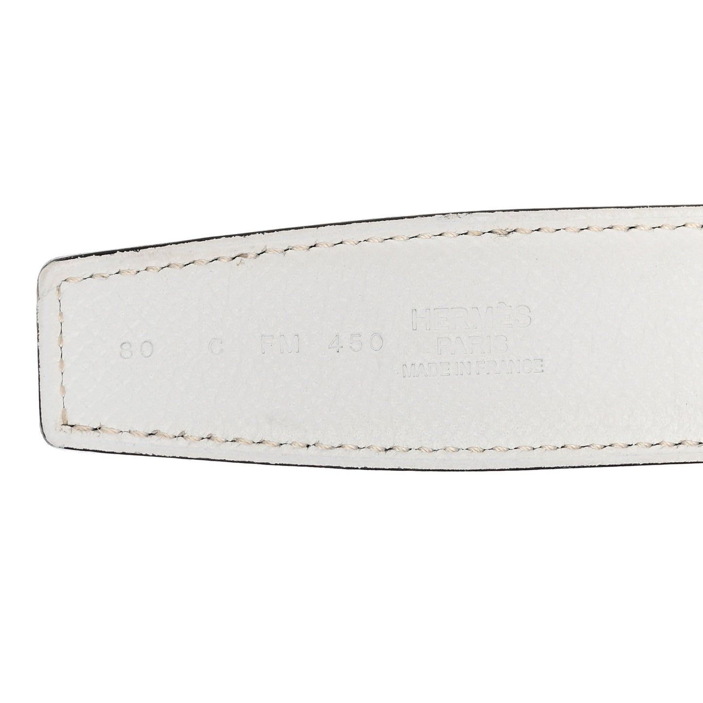 Epsom 32mm H Belt 80 32 Bleu Indigo White