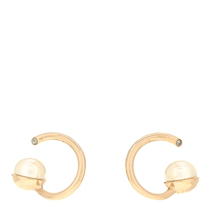 Christian Dior Pearl Crystal Earrings 1 of 4