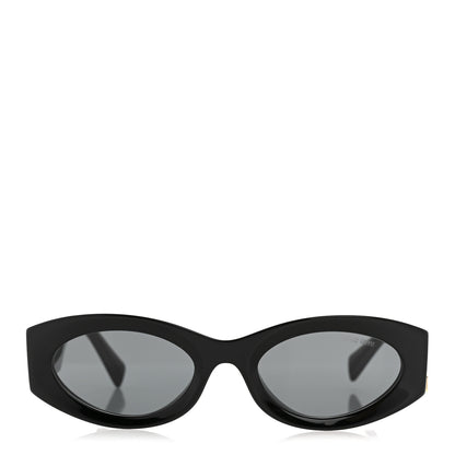 Miu Miu Acetate Oval Glimpse Sunglasses SMU11W Black 2 of 9