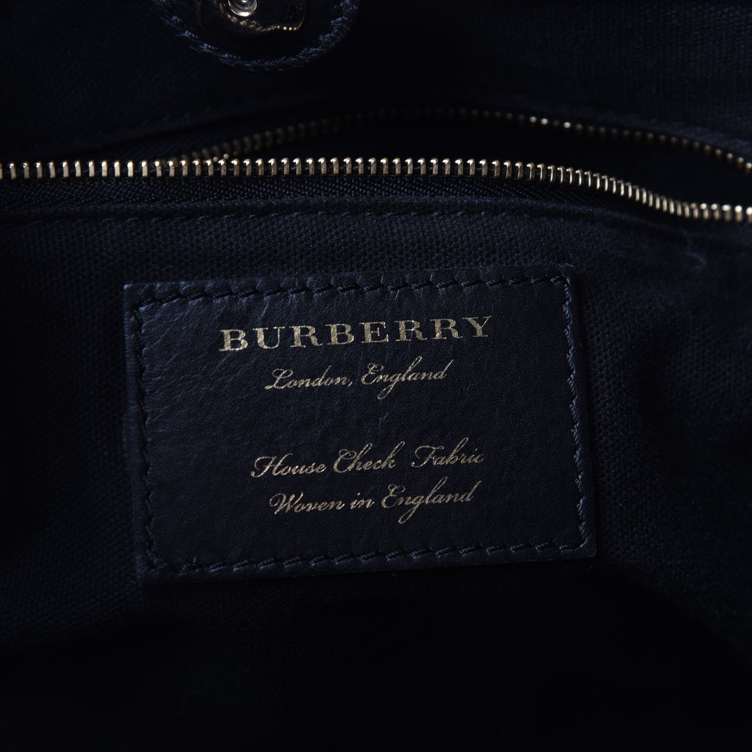 Burberry Grainy Calfskin House Check Small Canterbury Black 6 of 9
