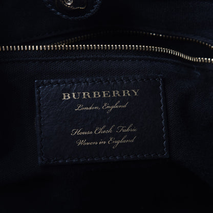 Burberry Grainy Calfskin House Check Small Canterbury Black 6 of 9