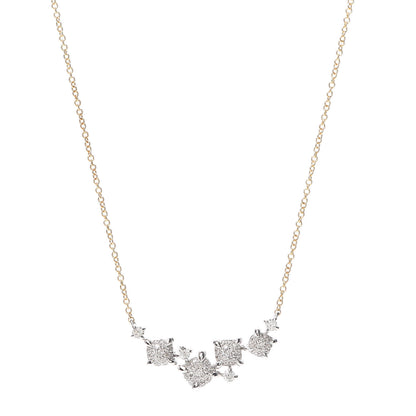 David Yurman 18K Yellow White Gold Diamond Precious Chatelaine Necklace 1 of 6