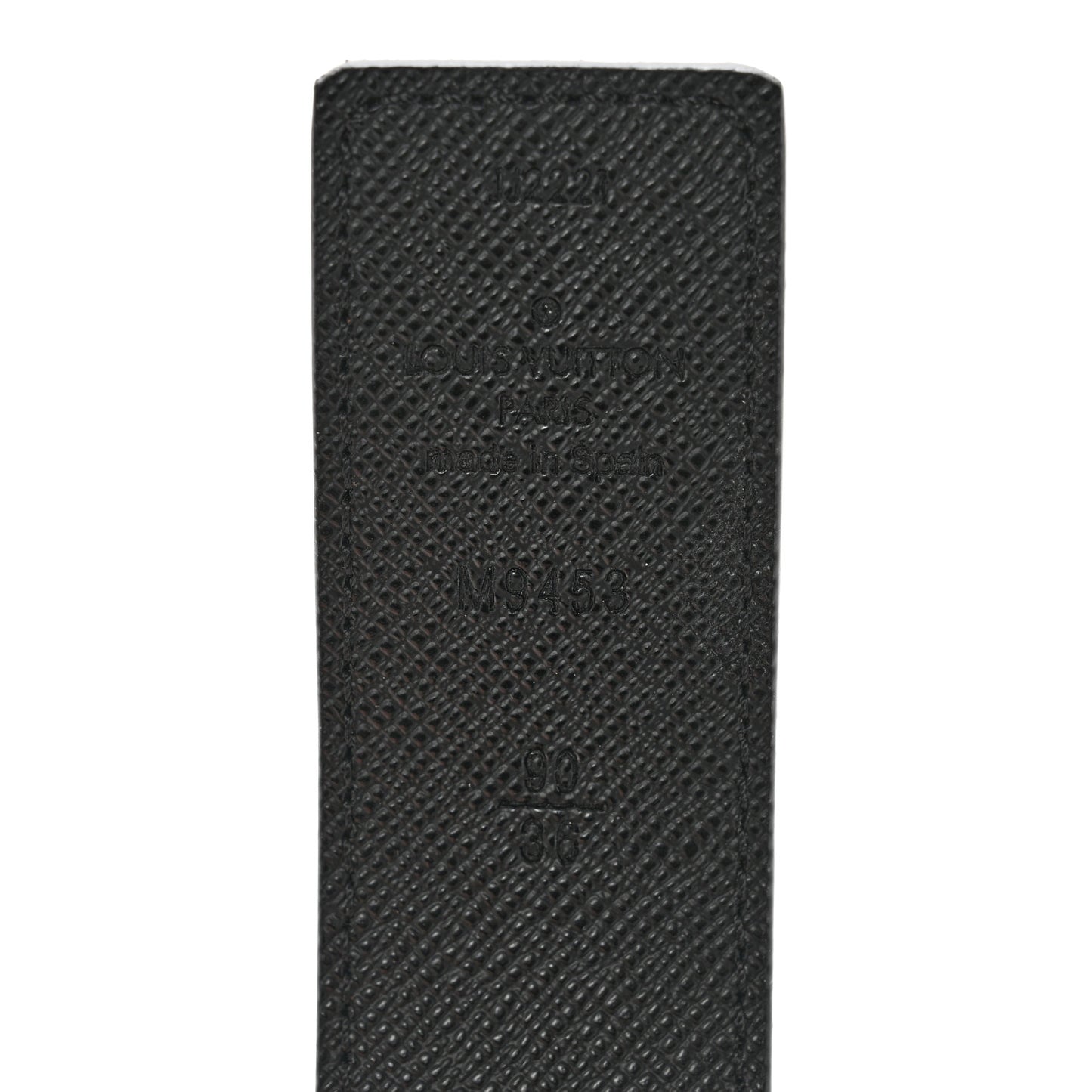 Calfskin Monogram 30mm LV Initiales Reversible Belt 90 36 Black