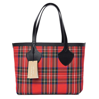Burberry Vintage Check Medium The Giant Reversible Tote Antique Yellow Bright Red 3 of 12