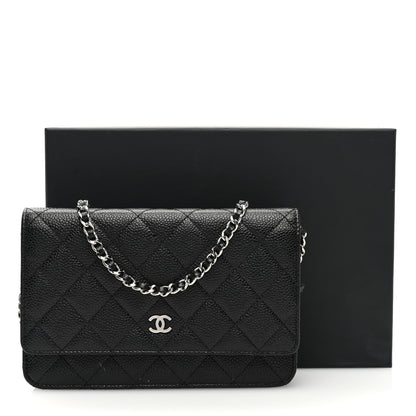 Chanel Caviar Quilted Wallet on Chain WOC Black 11 of 11