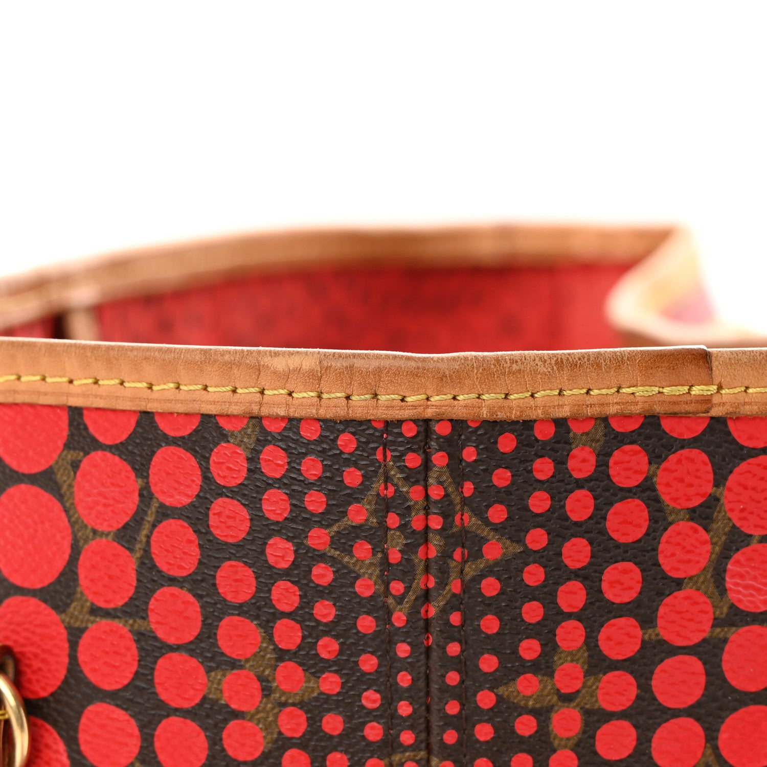 Louis Vuitton Monogram Kusama Waves Neverfull MM Red 24 of 24