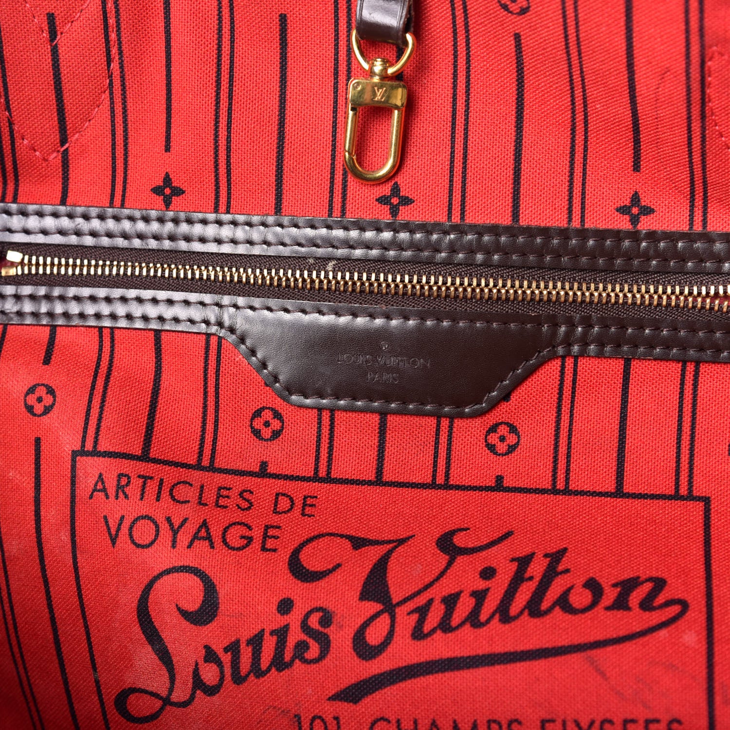 Louis Vuitton Damier Ebene Neverfull MM 6 of 11