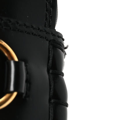 Gucci Magnum Calfskin Nappa Samoa Womens Horsebit Platform Chunky Lug Sole 40mm Loafers 41 Black 11 of 12