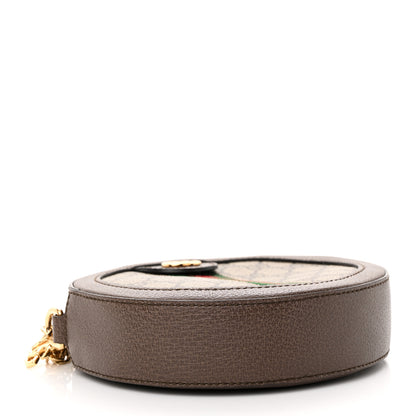 Gucci GG Supreme Monogram Web Mini Ophidia Round Shoulder Bag Brown 4 of 12